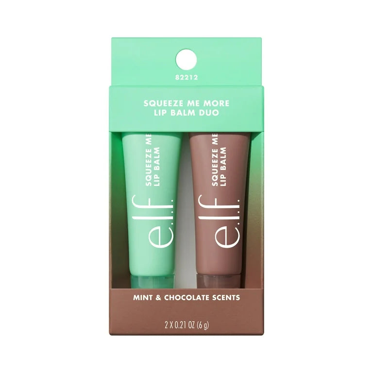 e.l.f. Squeeze Me More Lip Balm Duo, Mint & Chocolate